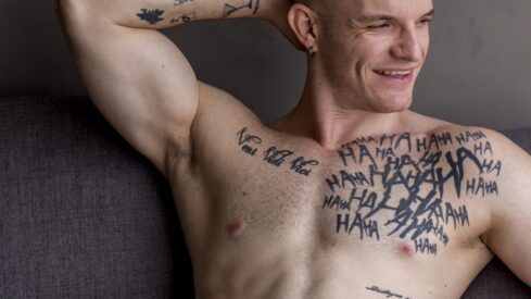 Str8 Pornstar Carmona Lets His Wife Film Us — Handcuffed Muscle Worship