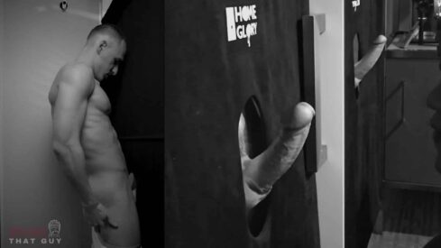 Vlad Zavolskij Gets Sucked Off Through the Gloryhole – Swallow Included
