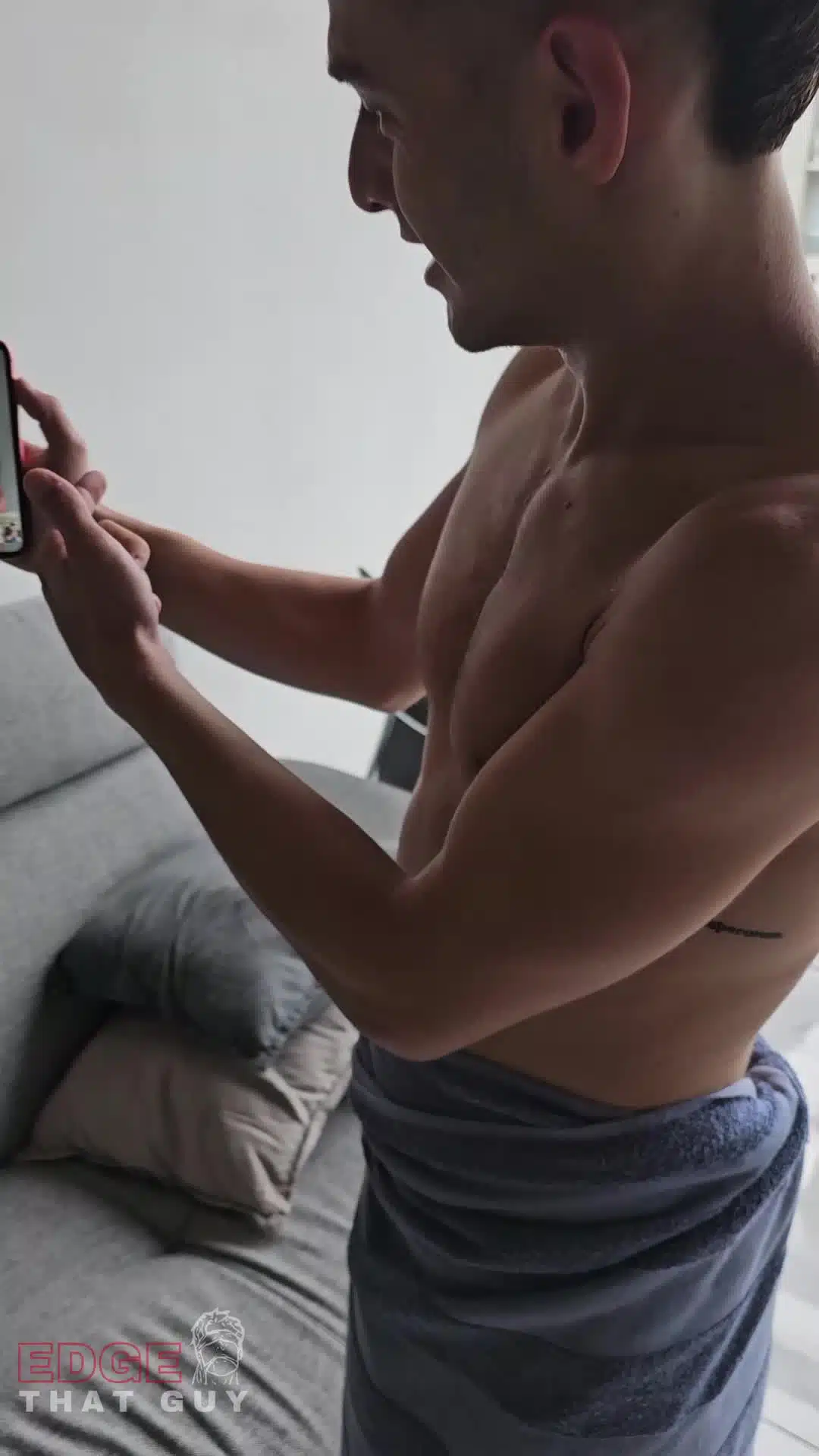 Sucking Straight Friend Cock After Shower